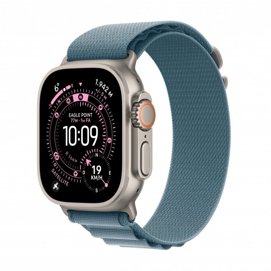 Apple Watch Ultra 3 OLED 49 mm Skaitmeninis 422 x 514 pikseliai Lietimui jautrus ekranas 5G Titanas