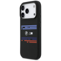 BMW M Silicon Horizontal Line MagSafe Case for iPhone 17 Pro Bla