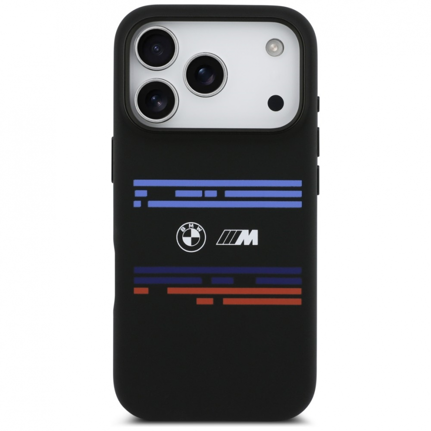 BMW M Silicon Horizontal Line MagSafe Case for iPhone 17 Pro Bla – 3