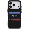 BMW M Silicon Horizontal Line MagSafe Case for iPhone 17 Pro Bla