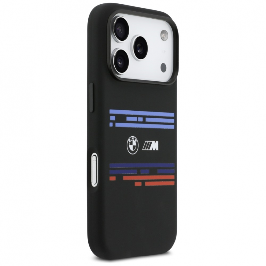 BMW M Silicon Horizontal Line MagSafe Case for iPhone 17 Pro Bla – 4