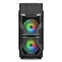 Sharkoon VG7-W RGB Midi Tower Melns Sharkoon VG7-W RGB Midi Tower Melns