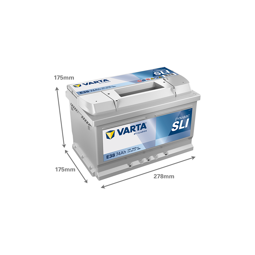 Varta Akumulators VARTA 12V 74Ah/750A B13