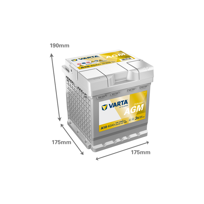 Varta Akumuliatorius 40 Ah 420 A EN 12V AGM