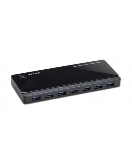 TP-Link UH720 sąsajos šakotuvas USB 3.2 Gen 1 (3.1 Gen 1) Micro-B 5000 Mbit/ai Juoda