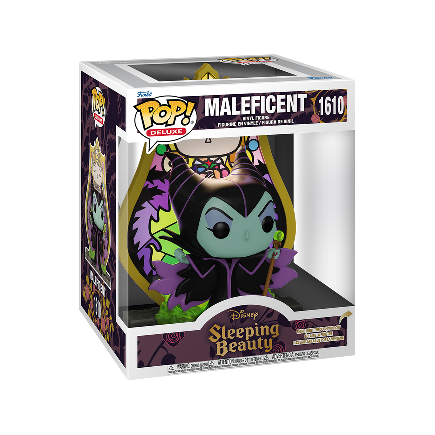 FUNKO POP! Deluxe Vinyl Figure: Disney: Sleeping Beauty - Maleficent (Princess Aurora Stained Glass)