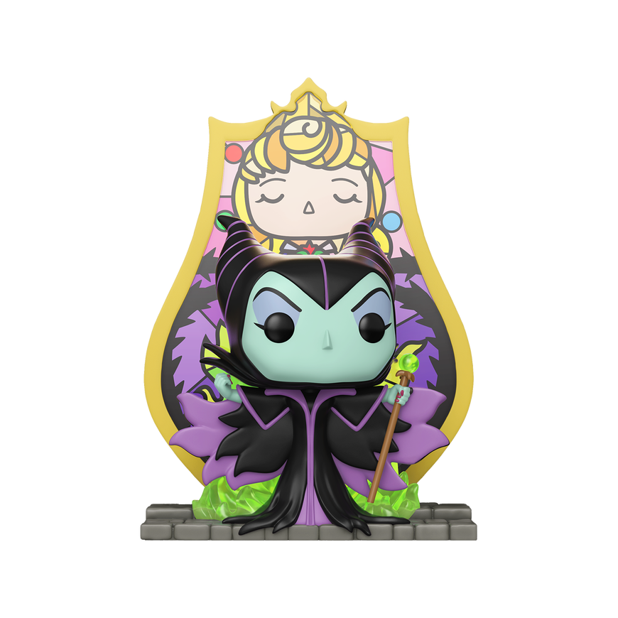FUNKO POP! Deluxe Vinyl Figure: Disney: Sleeping Beauty - Maleficent (Princess Aurora Stained Glass) – 2