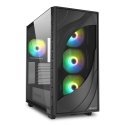 Sharkoon REBEL C80G RGB Midi Tower Черный Sharkoon REBEL C80G RGB Midi Tower Черный