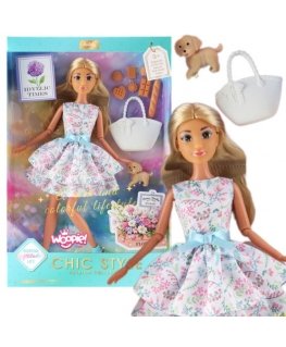 Nukk Lily WOOPIE ROYAL kevadisest kleidist, 30 cm