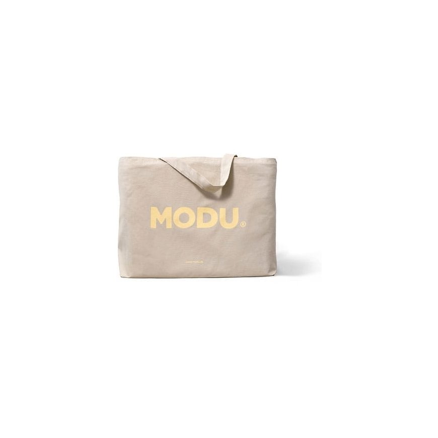 Travel MODU - transport bag for building blocks | Sand Gray / Honey Yellow