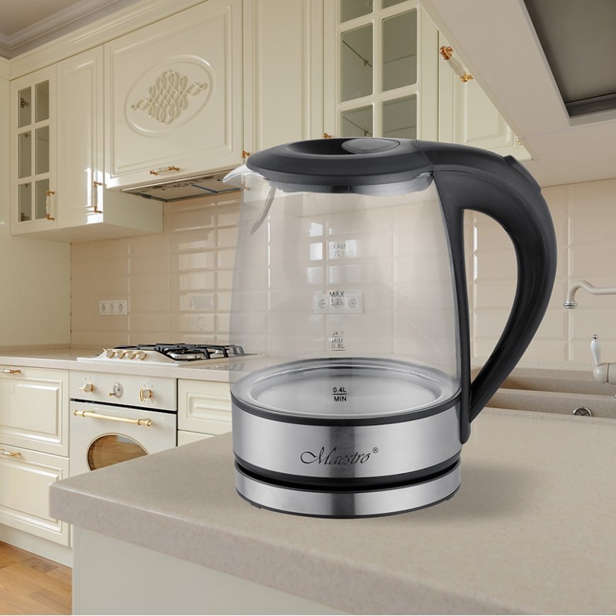 Feel Maestro MR062 vedenkeitin 1,2 L 1630 W musta, Läpinäkyvä – 2