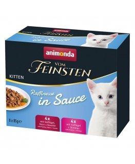 ANIMONDA Vom Feinsten Kitten Raffinesse kastikkeessa - märkäkissaruoka - 24x85g
