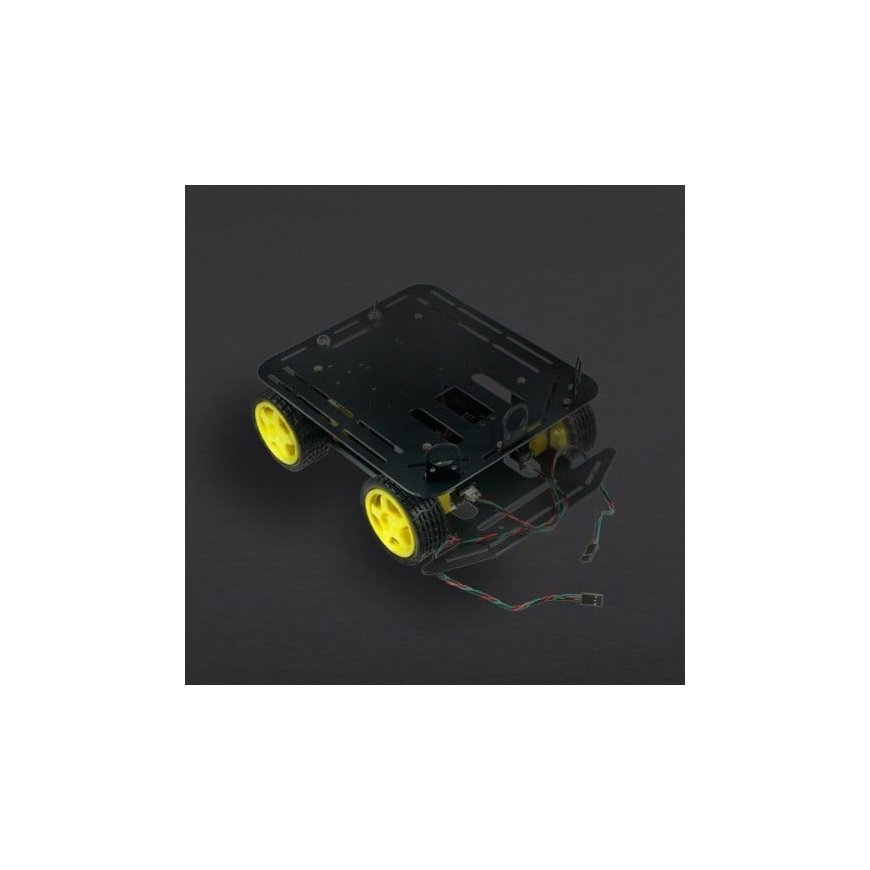 DFRobot Baron 4WD, rectangular 4WD chassis with DC motor