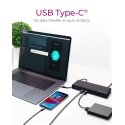 ICY BOX IB-DK2245AC Vielinis USB 3.2 Gen 1 (3.1 Gen 1) Type-C Juoda ICY BOX IB-DK2245AC Vielinis USB 3.2 Gen 1 (3.1 Gen 1) Type-C Juoda