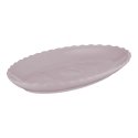 Ovaalne taldrik 26 cm Kudurdatud juustele roosa AMBITION Ovaalne taldrik 26 cm Kudurdatud juustele roosa AMBITION