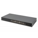 Digitus DN-80223 сетевой коммутатор Управляемый L3 Gigabit Ethernet (10/100/1000) 1U Черный