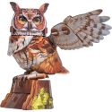 MAKEBUG 3D paperiinen palapeli Suuri sarvikuonopöllö, MB-D-0059 MAKEBUG 3D paperiinen palapeli Suuri sarvikuonopöllö, MB-D-0059