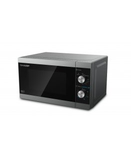 Sharp Home Appliances YC-MG01E-S mikrobangų krosnelė Juoda, Pilka Kombinuota mikrobangų krosnelė Stalviršis 20 L 800 W