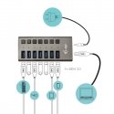 i-tec U3CHARGEHUB7 mobiliojo įrenginio kroviklis Universalus Pilka AC Spartusis įkrovimas Vidaus i-tec U3CHARGEHUB7 mobiliojo įrenginio kroviklis Universalus Pilka AC Spartusis įkrovimas Vidaus
