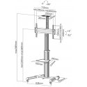 Equip 650602 kyltin näyttökiinnike 177,8 cm (70") musta, Valkoinen Equip 650602 kyltin näyttökiinnike 177,8 cm (70") musta, Valkoinen