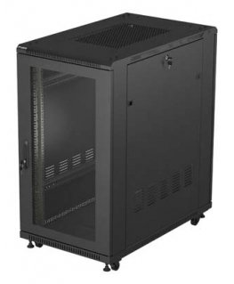 Lanberg FF01-6022-23B rack cabinet 22U Freestanding rack Black