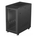 Lanberg FF01-6022-23B телекоммуникационная стойка 22U Отдельностоящая стойка Черный