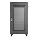 Lanberg FF01-6022-23B rack cabinet 22U Freestanding rack Black