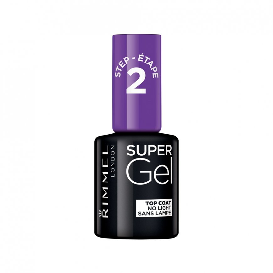 Rimmel Super Gel viršutinis nagų lako sluoksnis 12 ml Permatomas