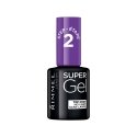 Rimmel Super Gel virslaka nagiem 12 ml Caurspīdīgs Rimmel Super Gel virslaka nagiem 12 ml Caurspīdīgs