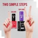 Rimmel Super Gel viršutinis nagų lako sluoksnis 12 ml Permatomas Rimmel Super Gel viršutinis nagų lako sluoksnis 12 ml Permatomas