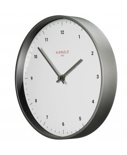 KIENZLE DCF radio-controlled sienas pulkstenis Klasisks balts, 25 cm