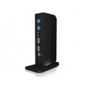 ICY BOX IB-DK2252AC Проводная USB 3.2 Gen 1 (3.1 Gen 1) Type-C Черный