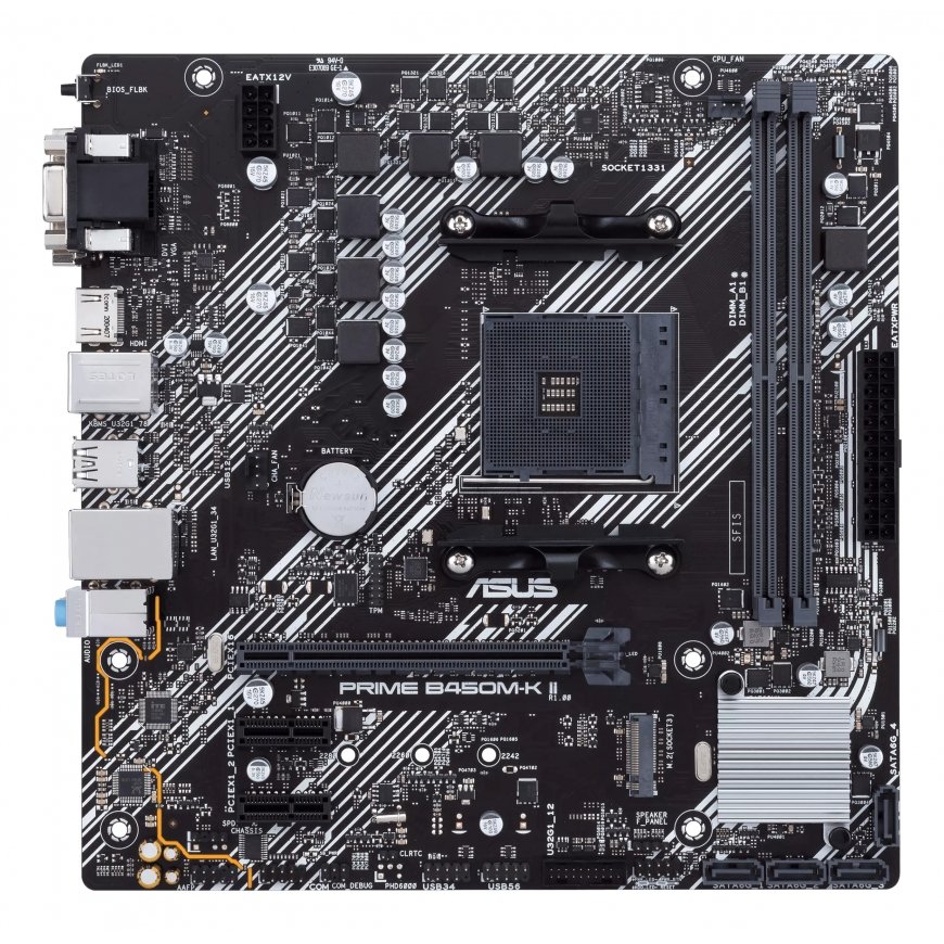 ASUS Prime B450M-K II AMD B450 Kanta AM4 mikro ATX – 2