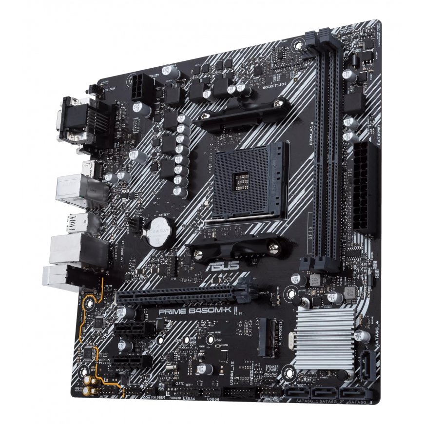 ASUS Prime B450M-K II AMD B450 Kanta AM4 mikro ATX – 5
