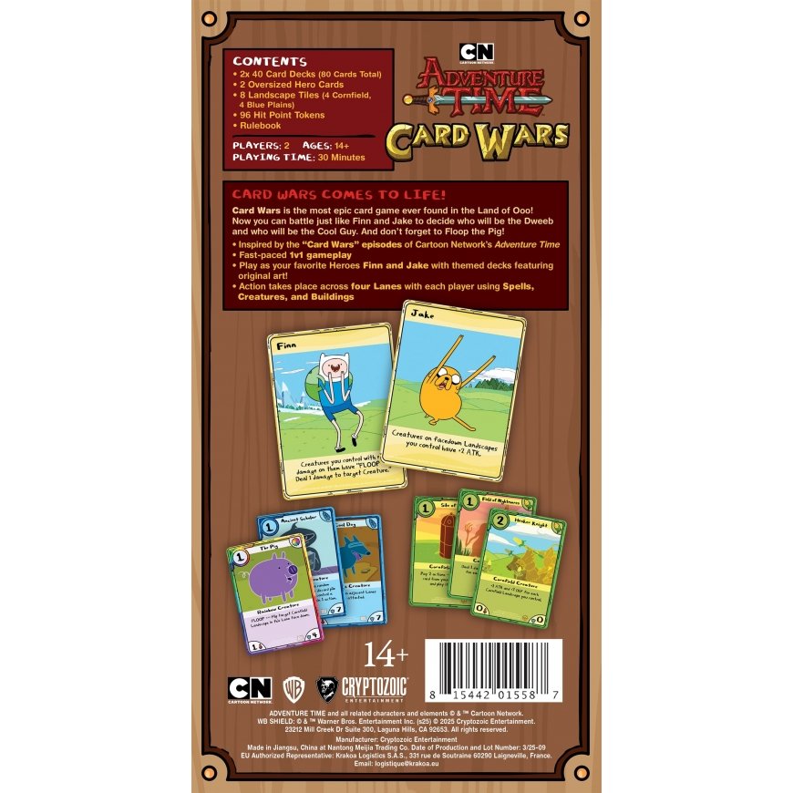 Cryptozoic Entertainment Adventure Time: Card Wars: Finn vs. Jake Collector's Pack – 2