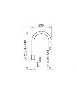 Black sink set with flexi faucet - MAIDSINKS BALI sink (62x44) 1B1D black + Flessi Black Edition faucet