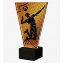 Single Color Glass Trophy on Marble Base - VOLLEYBALL Single Color Glass Trophy on Marble Base - VOLLEYBALL