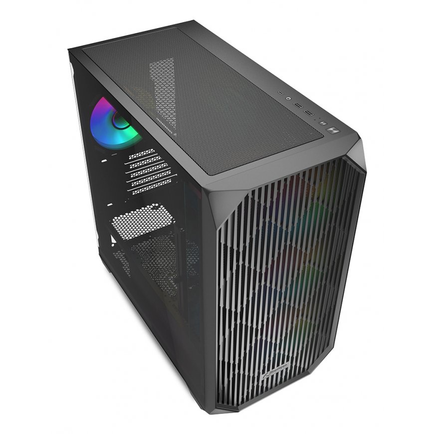 Sharkoon MK3 RGB „Micro Tower“ Juoda – 3