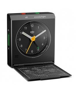 Braun BC05B Sieninis arba stalinis laikrodis Analoginis laikrodis Stačiakampis Juoda
