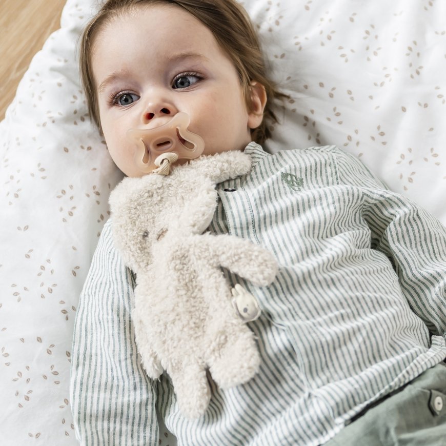 NATTOU Teddy pehme lutihoidja jänku, ekruu – 2