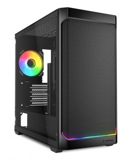 Sharkoon MK4W RGB Strip Micro Tower Black