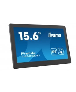 iiyama T1624MSC-B1 PC lamekuvar 39,6 cm (15.6") 1920 x 1080 pikslit Full HD LED Puutetundlik ekraan Must