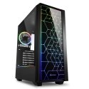 Sharkoon RGB LIT 100 Midi Tower Melns Sharkoon RGB LIT 100 Midi Tower Melns