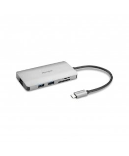 Kensington UH1400P USB 3.2 Gen 1 (3.1 Gen 1) Type-C Melns, Sudrabs