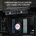 Corsair Nautilus 240 RS LCD Suoritin All-in-one-nesteenjäähdytin 12 cm musta 1 kpl