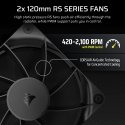 Corsair Nautilus 240 RS LCD Procesorius Universalusis skystinis aušintuvas 12 cm Juoda 1 vnt Corsair Nautilus 240 RS LCD Procesorius Universalusis skystinis aušintuvas 12 cm Juoda 1 vnt