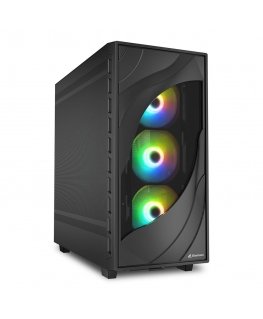 Sharkoon REBEL C80M RGB Midi Tower Melns
