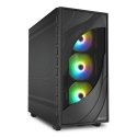 Sharkoon REBEL C80M RGB Midi Tower musta Sharkoon REBEL C80M RGB Midi Tower musta