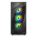 Sharkoon REBEL C80M RGB Midi Tower Must