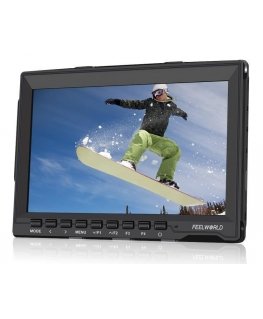 Feelworld FW759 kaamera monitor 17,8 cm (7") Must 1280 x 800 pikslit